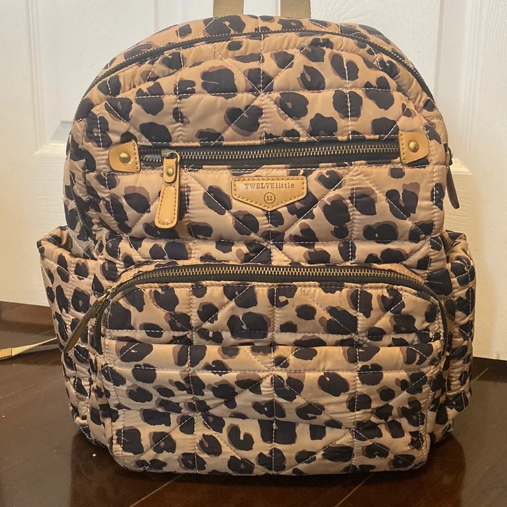 Twelvelittle companion diaper backpack in leopard print - Picture 1 of 10